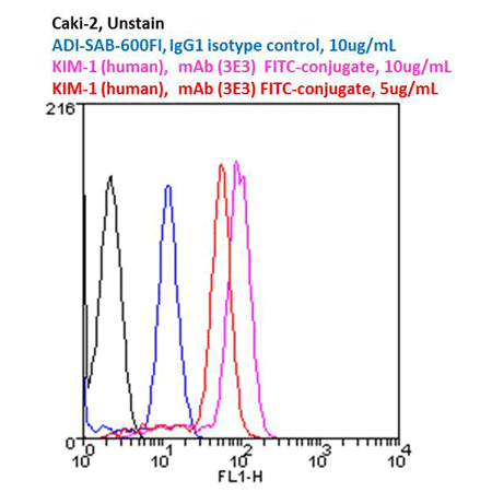 KIM-1 (human) monoclonal antibody (3E3) Flow Cytometry