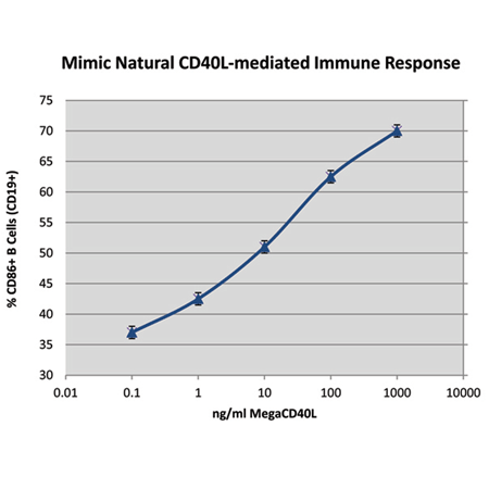 MEGACD40L® Protein (soluble) (human), (recombinant) Flow Cytometry