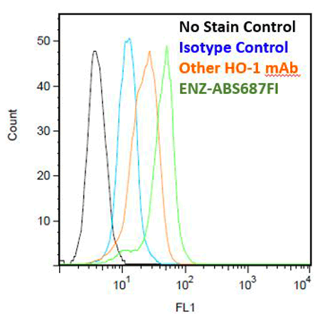 HO-1 monoclonal antibody (HO-1-2) (FITC conjugate) Flow Cytometry